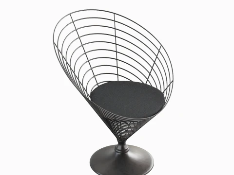 Wire Cone Chair 01 3D Model