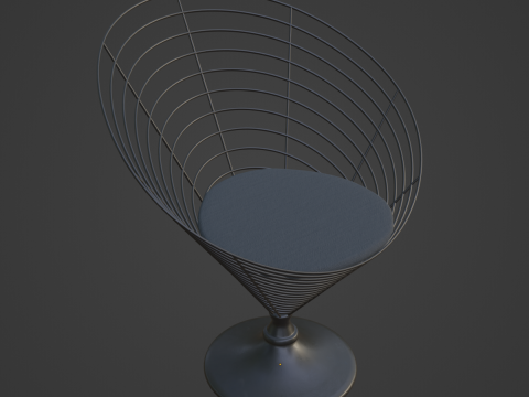 Wire Cone Chair 01 Modello 3D