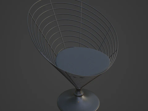 Wire Cone Chair 01 3D Model