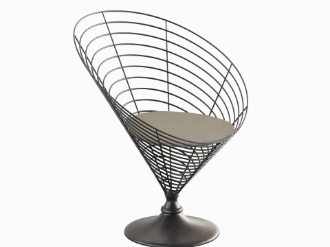 Wire Cone Chair 02 Modèle 3D