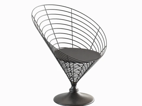 Wire Cone Chair 03 3D Model