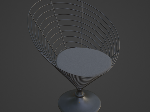 Wire Cone Chair 03 Modelo 3D