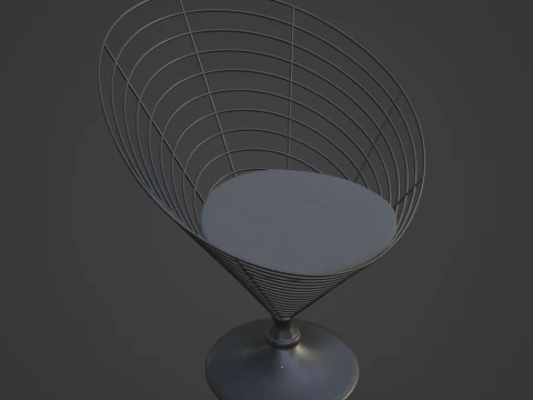 Wire Cone Chair 03 3D Model