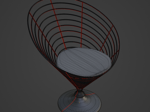 Wire Cone Chair 03 Modelo 3D