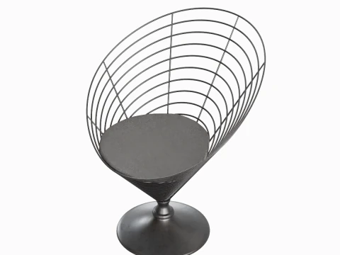 Cadeira Cone Arame 04 Modelo 3D