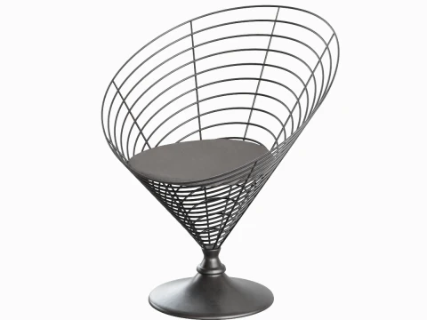 Cadeira Cone Arame 04 Modelo 3D