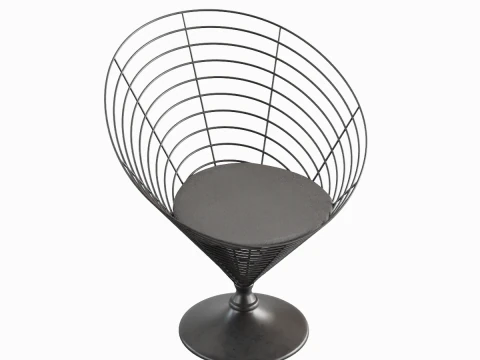 Cadeira Cone Arame 04 Modelo 3D