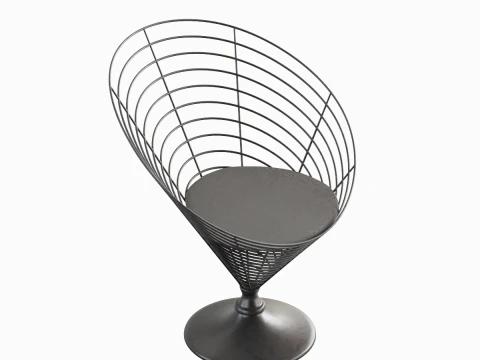 Cadeira Cone Arame 04 Modelo 3D