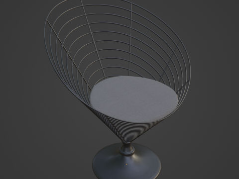 Wire Cone Chair 04 Modello 3D
