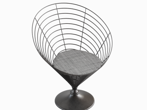 Wire Cone Chair 05 Model 3D