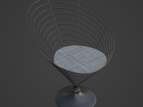Wire Cone Chair 05 Model 3D