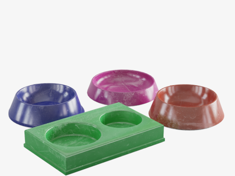 Feeder for dog and cats 3Dモデル