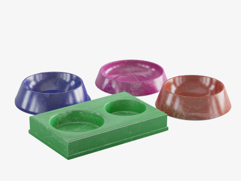 Feeder for dog and cats 3Dモデル