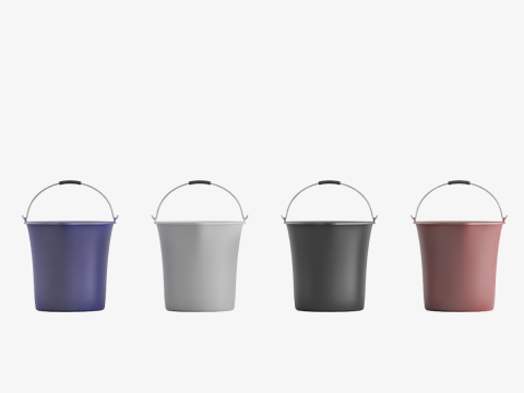Industrial Plastic Buckets 3Dモデル
