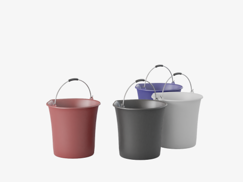 Industrial Plastic Buckets 3Dモデル