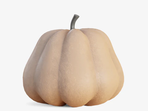 Realistic Pumpkin 3D Model