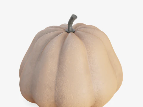 Realistic Pumpkin 3D Model