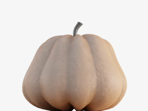 Realistic Pumpkin 3D Model
