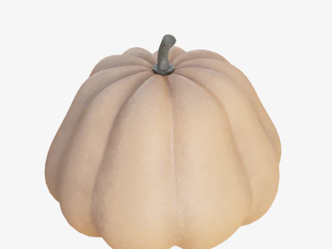 Realistic Pumpkin 3D Model