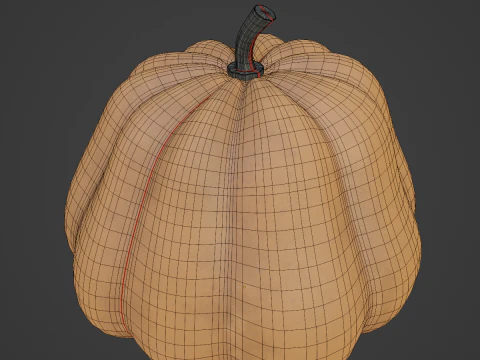 Realistic Pumpkin 3D Model