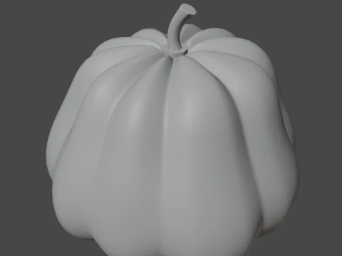 Realistic Pumpkin 3D Model