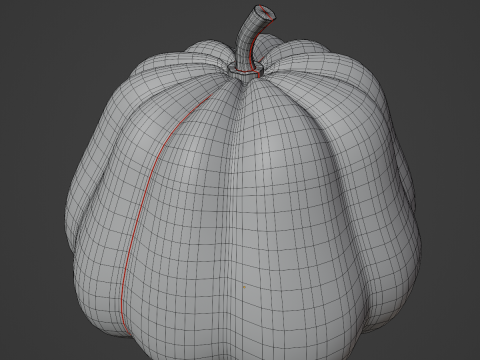 Realistic Pumpkin Modello 3D