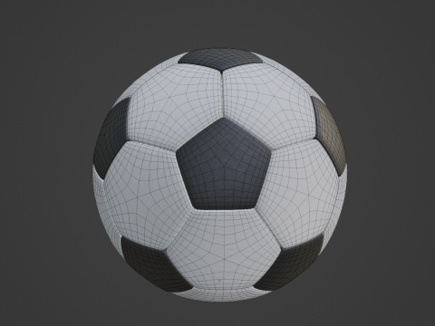 Soccer Ball 2K Resolution 3D Модель