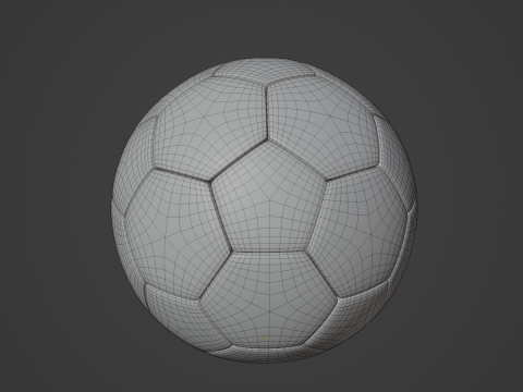Soccer Ball 2K Resolution 3D Модель