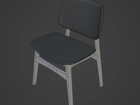 Study Chair 3D Model