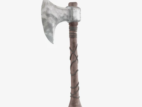 Stylized Medieval Axe 3D Model