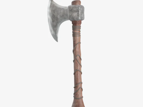 Stylized Medieval Axe 3D Model