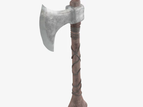 Stylized Medieval Axe 3D Model