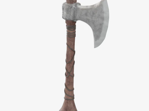Stylized Medieval Axe 3D Model