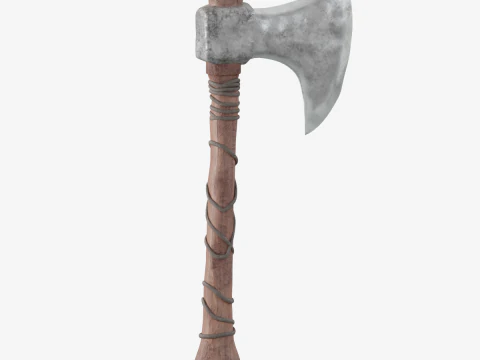 Stylized Medieval Axe 3D Model