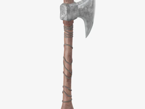 Stylized Medieval Axe 3D Model