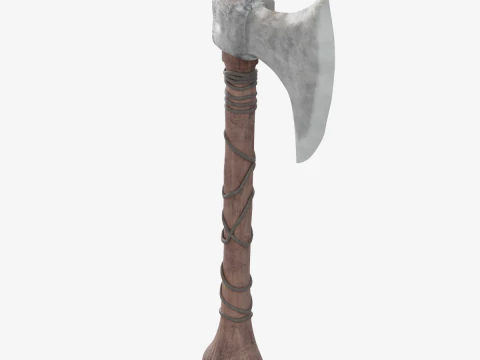 Stylized Medieval Axe 3D Model