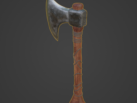 Stylized Medieval Axe 3D 모델