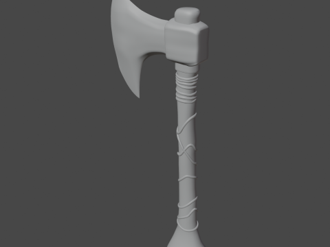 Stylized Medieval Axe 3D 모델