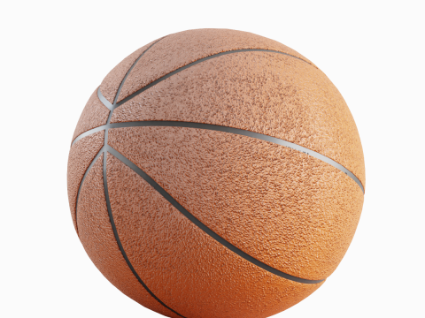 Basketball Ball 4K 01 3D Model