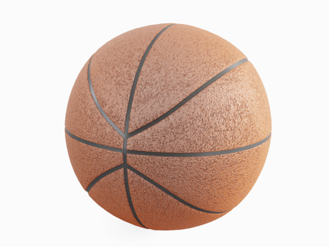 Basketball Ball 4K 01 3D Model