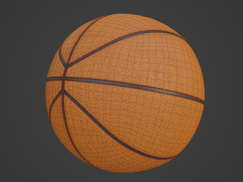 Basketball Ball 4K 01 3D Model