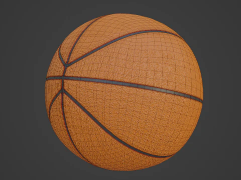 Basketball Ball 4K 01 3D Model