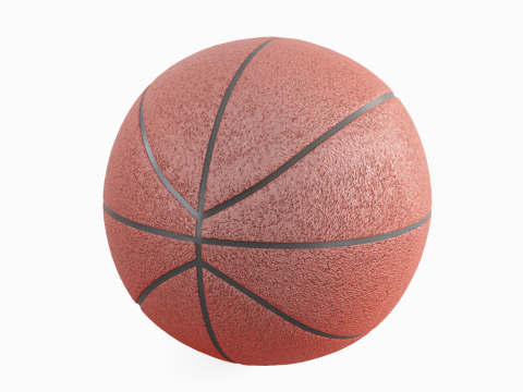 Basketball Ball 4K 02 Modello 3D