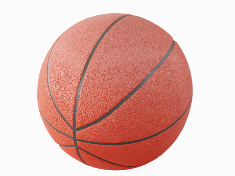 Basketball Ball 4K 02 Modello 3D