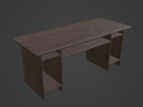 Computer Table 01 3D 模型