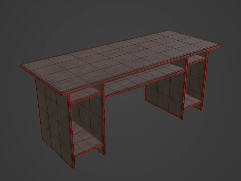 Mesa de Computador 01 Modelo 3D