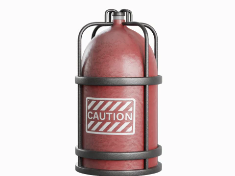 Gas Tank 01 3D Model