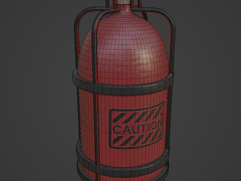 Gas Tank 02 Model 3D