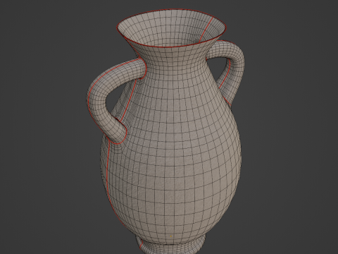 Clay Vase 01 Modèle 3D