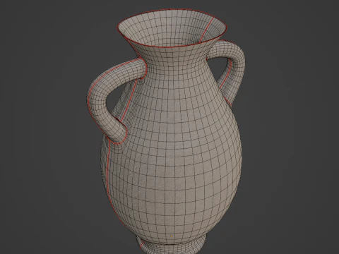 Clay Vase 01 3D Model